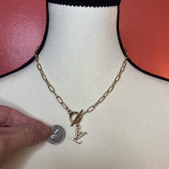 Stamped Louis Vuitton Authentic Upcycled LV charm necklace - Picture 8 of 13